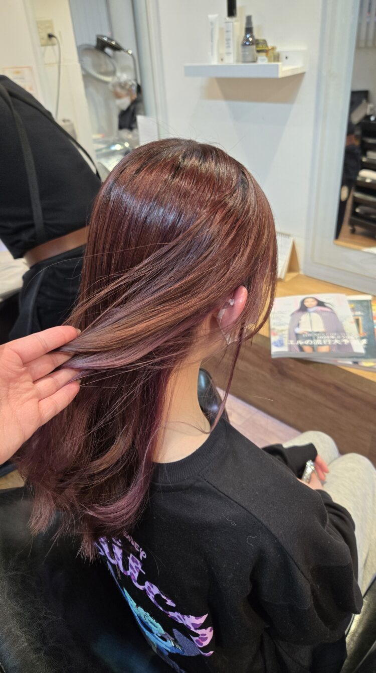 さりげない春のインナーカラー |スノードロップ 美容室 スタッフブログ