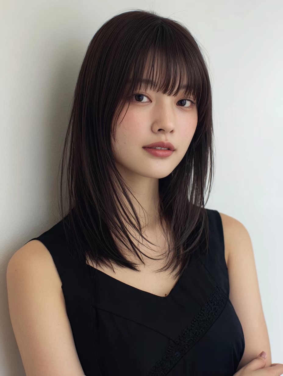 【ナチュラルなのに色っぽい◎大人の抜け感ストレートミディ】 |スノードロップ 美容室 スタッフブログ