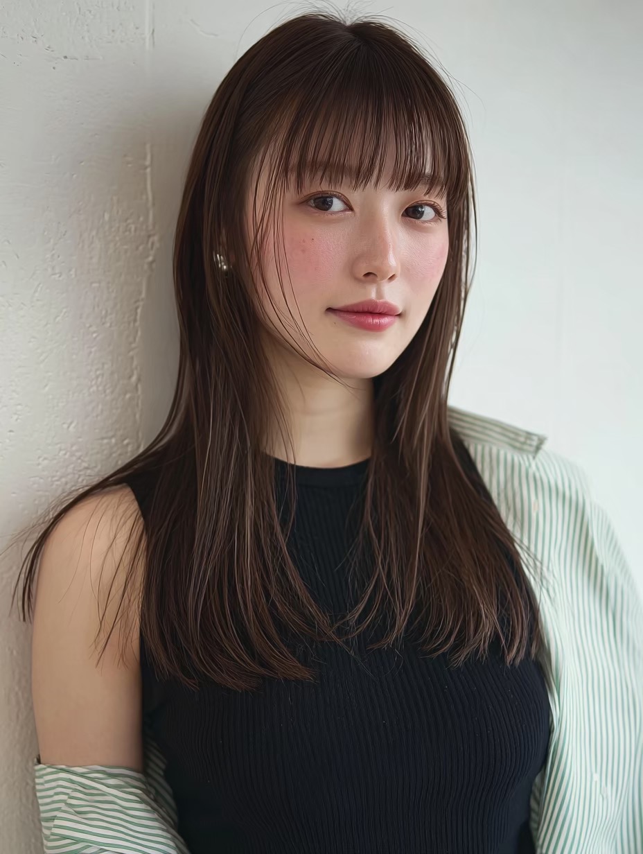 【ツヤ感たっぷり◎大人可愛いストレートロング】 |スノードロップ 美容室 スタッフブログ