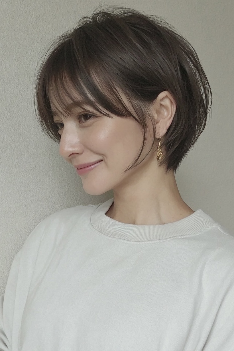 【横顔美人を叶える♪大人の丸みショート】 ｜スノードロップ 美容室 スタッフブログ