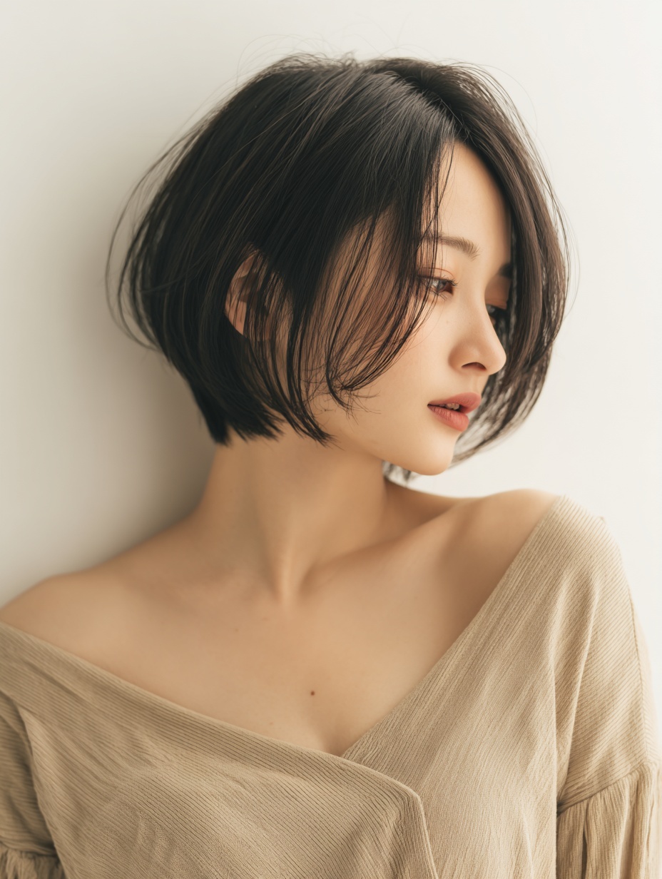 【色気と抜け感を両立♪大人のハンサムショートボブ】 |スノードロップ 美容室 スタッフブログ