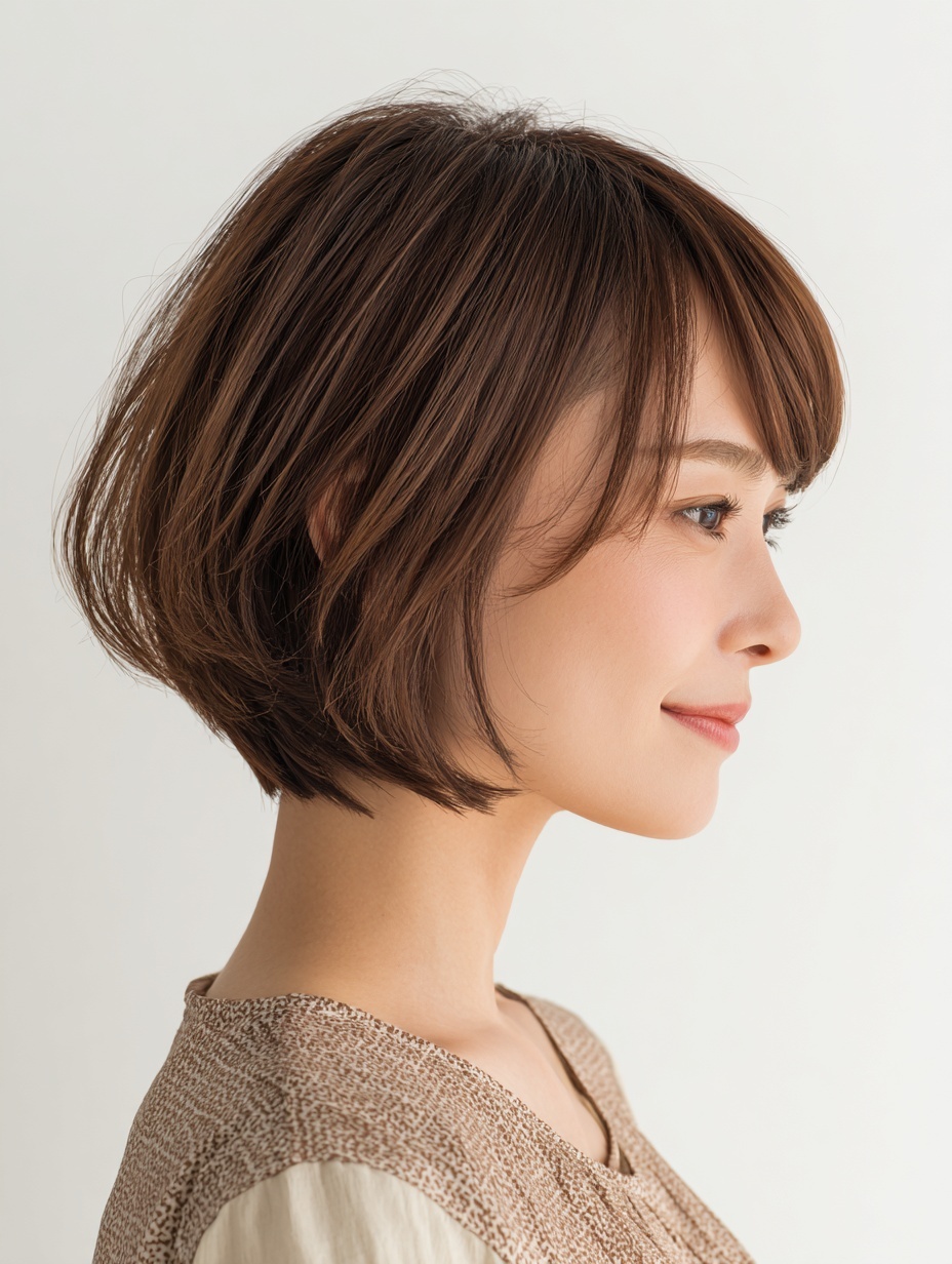 【ふんわり質感が魅力♪大人のひし形ショートボブ】 |スノードロップ 美容室 スタッフブログ